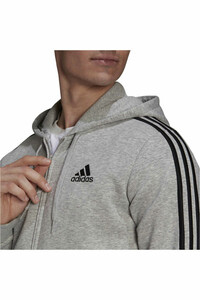 adidas sudadera hombre Adidas M 3S FL FZ HD vista detalle adidas sudadera hombre Adidas M 3S FL FZ HD vista detalle