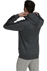 adidas sudadera hombre Adidas M 3S FL FZ HD vista trasera adidas sudadera hombre Adidas M 3S FL FZ HD vista trasera