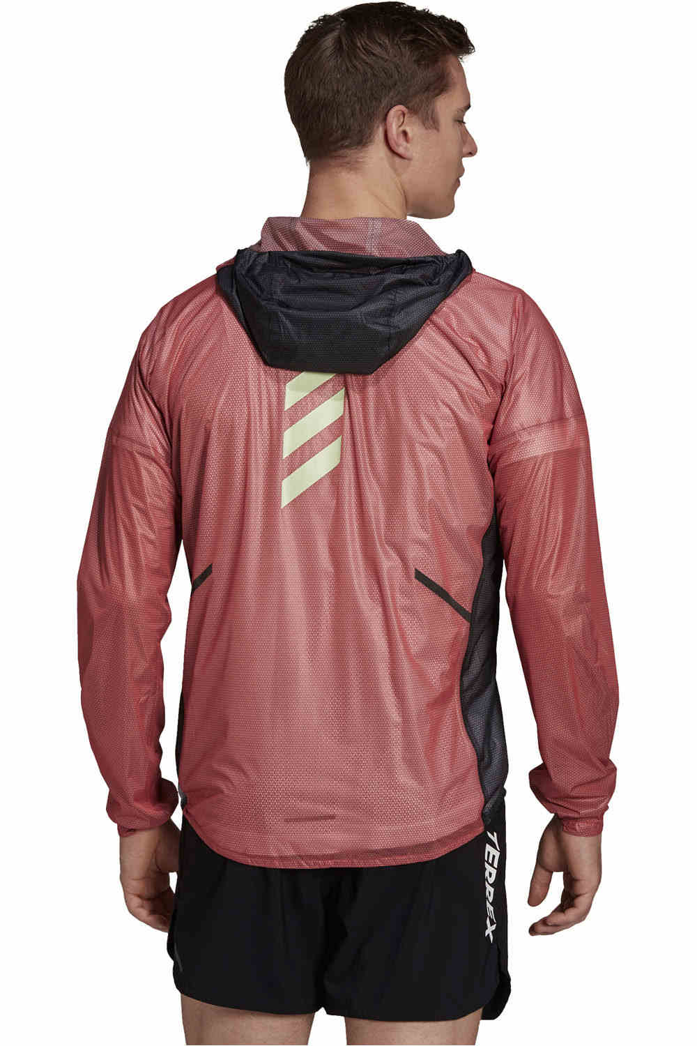 adidas CHAQUETA TRAIL RUNNING HOMBRE Terrex Agravic 2.5-Layer (impermeable) vista trasera adidas CHAQUETA TRAIL RUNNING HOMBRE Terrex Agravic 2.5-Layer (impermeable) vista trasera