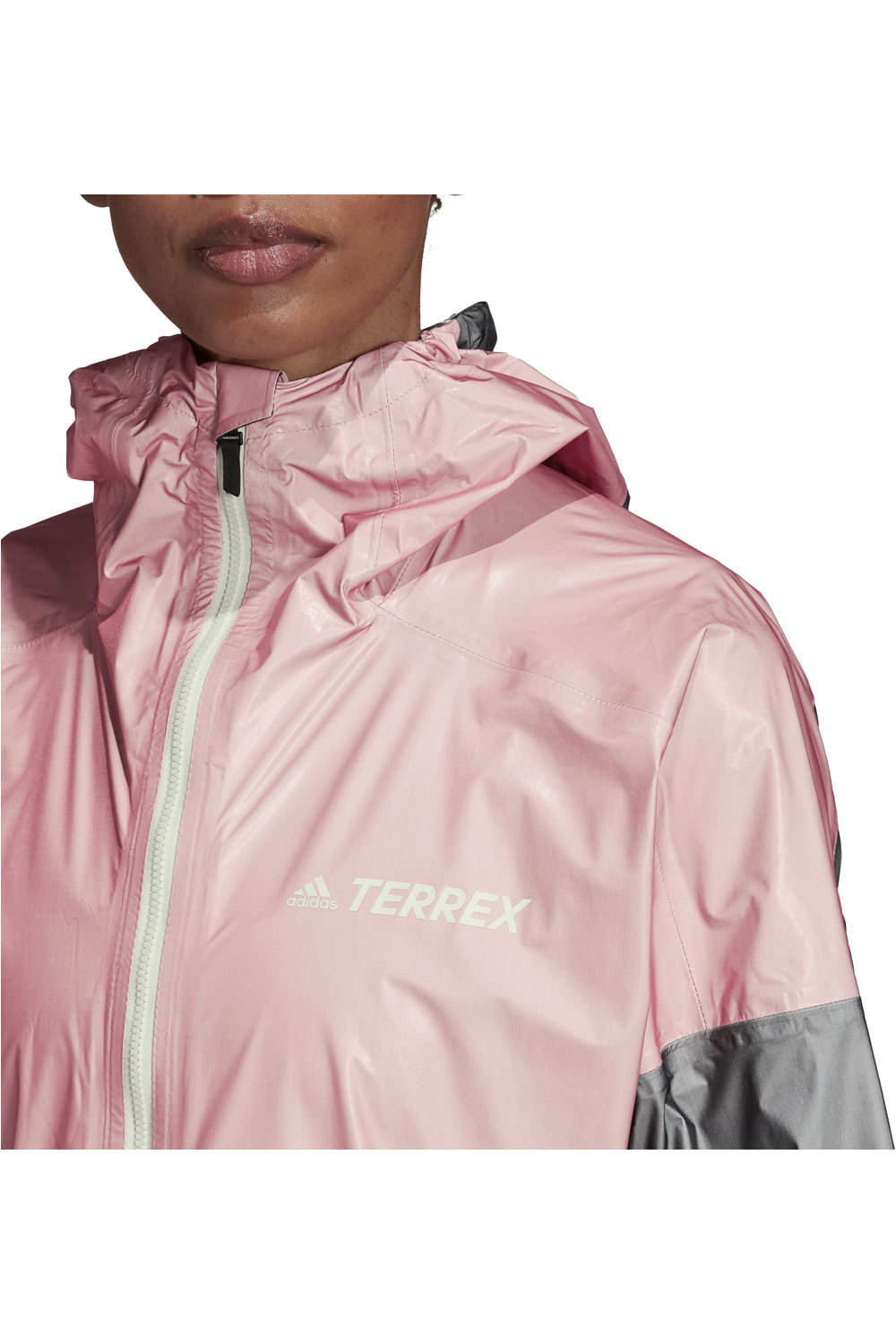 adidas CHAQUETA TRAIL RUNNING MUJER Adidas AGR PRO RAINJ W RONE vista detalle adidas CHAQUETA TRAIL RUNNING MUJER Adidas AGR PRO RAINJ W RONE vista detalle