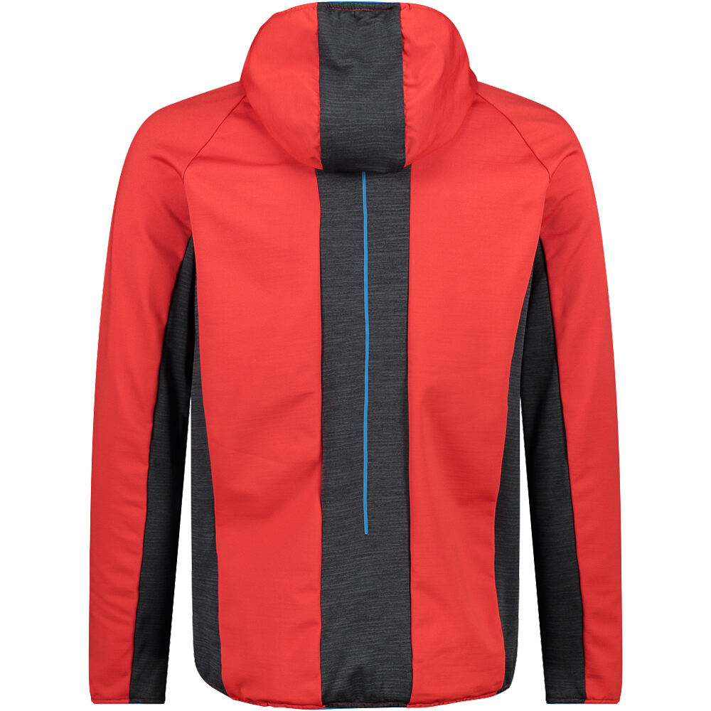 Cmp forro polar hombre Cmp MAN JACKET FIX HOOD vista trasera Cmp forro polar hombre Cmp MAN JACKET FIX HOOD vista trasera