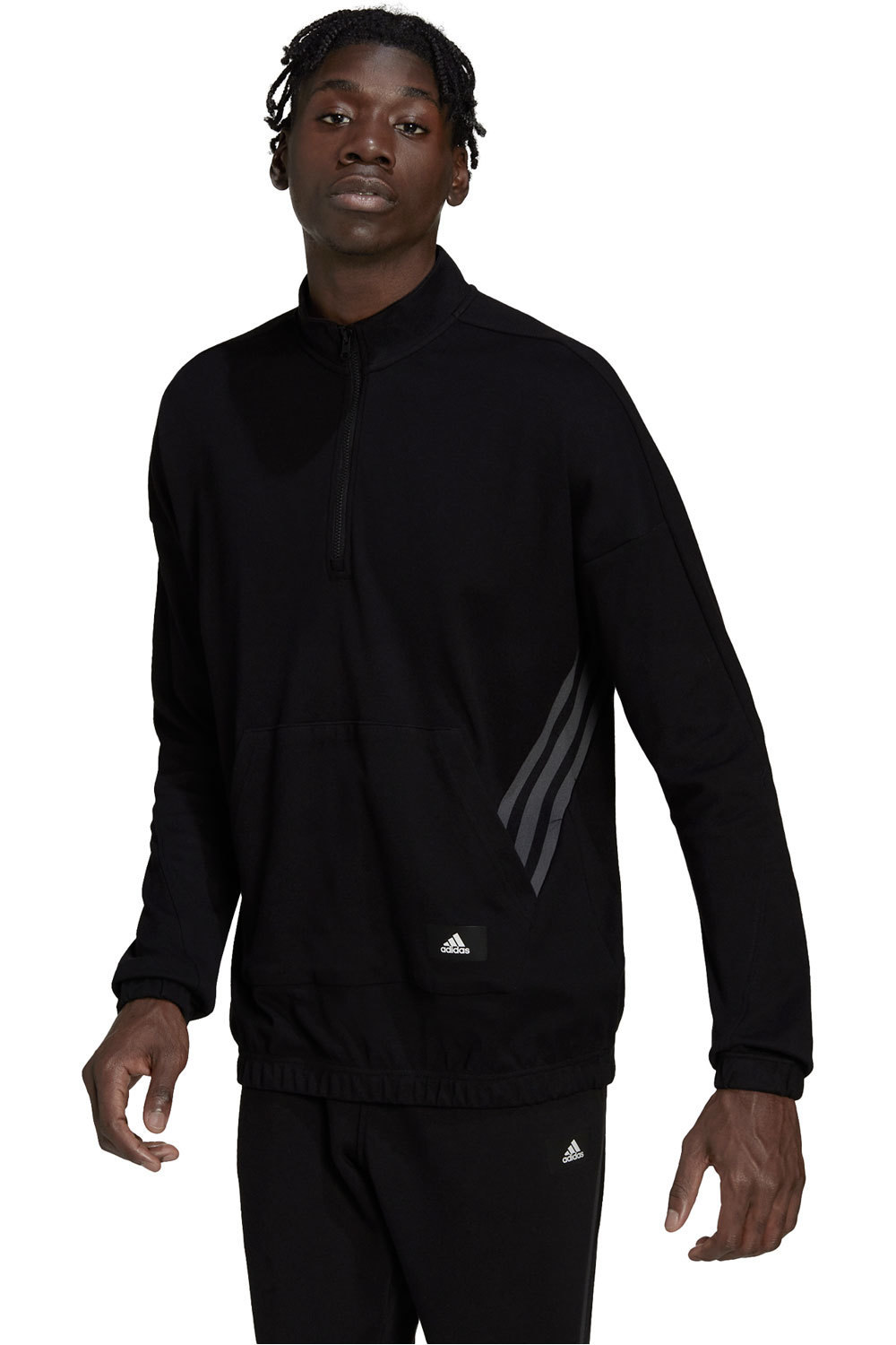 adidas sudadera hombre Adidas M TRVL 1/4 ZIP NE vista frontal adidas sudadera hombre Adidas M TRVL 1/4 ZIP NE vista frontal