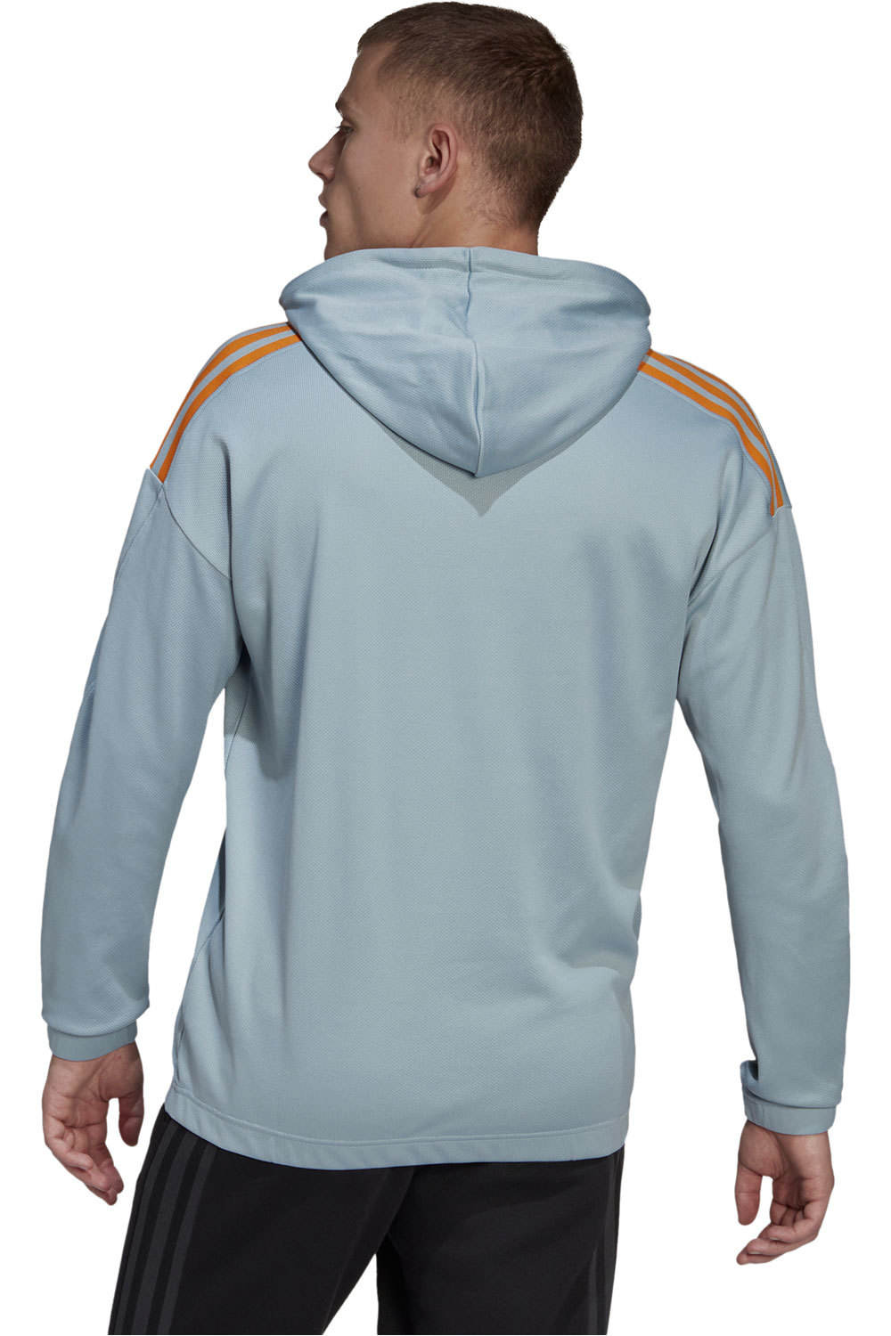 adidas sudadera hombre Adidas M TRVL 3S HD GR vista trasera adidas sudadera hombre Adidas M TRVL 3S HD GR vista trasera