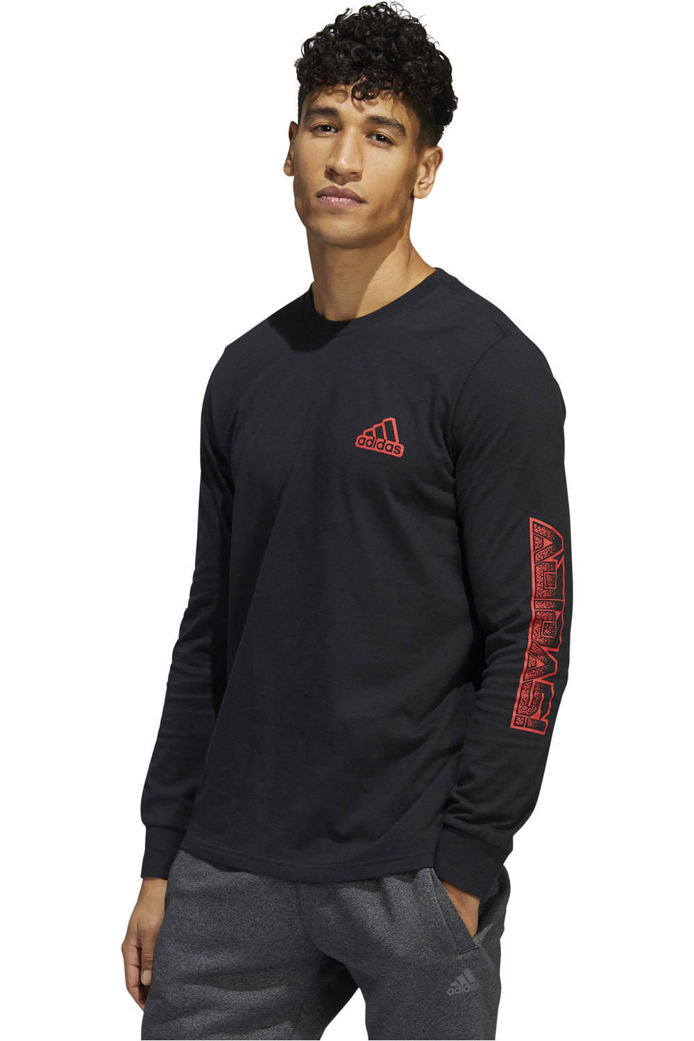 adidas camiseta manga larga hombre Adidas M EGAME G LS T NE vista frontal adidas camiseta manga larga hombre Adidas M EGAME G LS T NE vista frontal