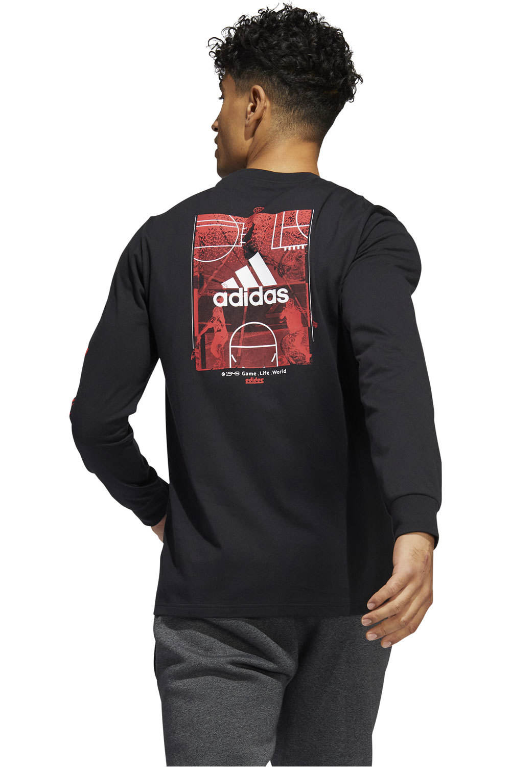 adidas camiseta manga larga hombre Adidas M EGAME G LS T NE vista trasera adidas camiseta manga larga hombre Adidas M EGAME G LS T NE vista trasera