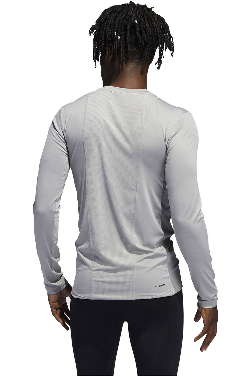 adidas camiseta fitness hombre Adidas TF LS GR vista trasera adidas camiseta fitness hombre Adidas TF LS GR vista trasera