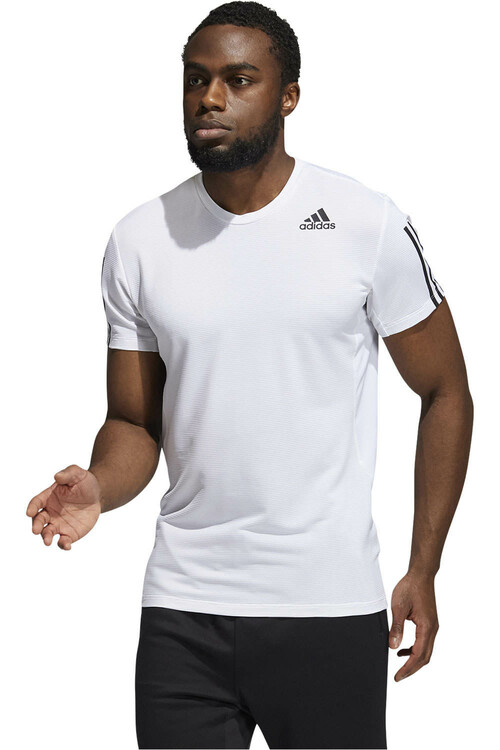 ADIDAS AERO3S TEE PB BLNE blanco