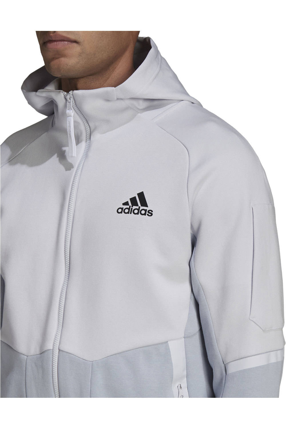 adidas sudadera hombre Adidas M D4GMDY FZHD GR vista detalle adidas sudadera hombre Adidas M D4GMDY FZHD GR vista detalle