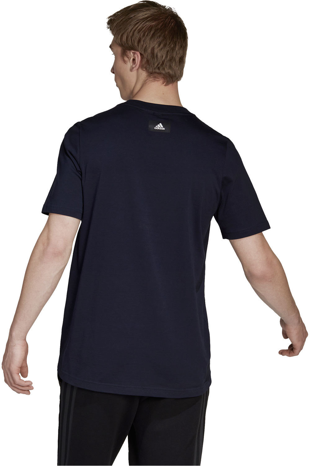 adidas camiseta manga corta hombre Adidas M FI 3BAR TEE MN vista trasera adidas camiseta manga corta hombre Adidas M FI 3BAR TEE MN vista trasera