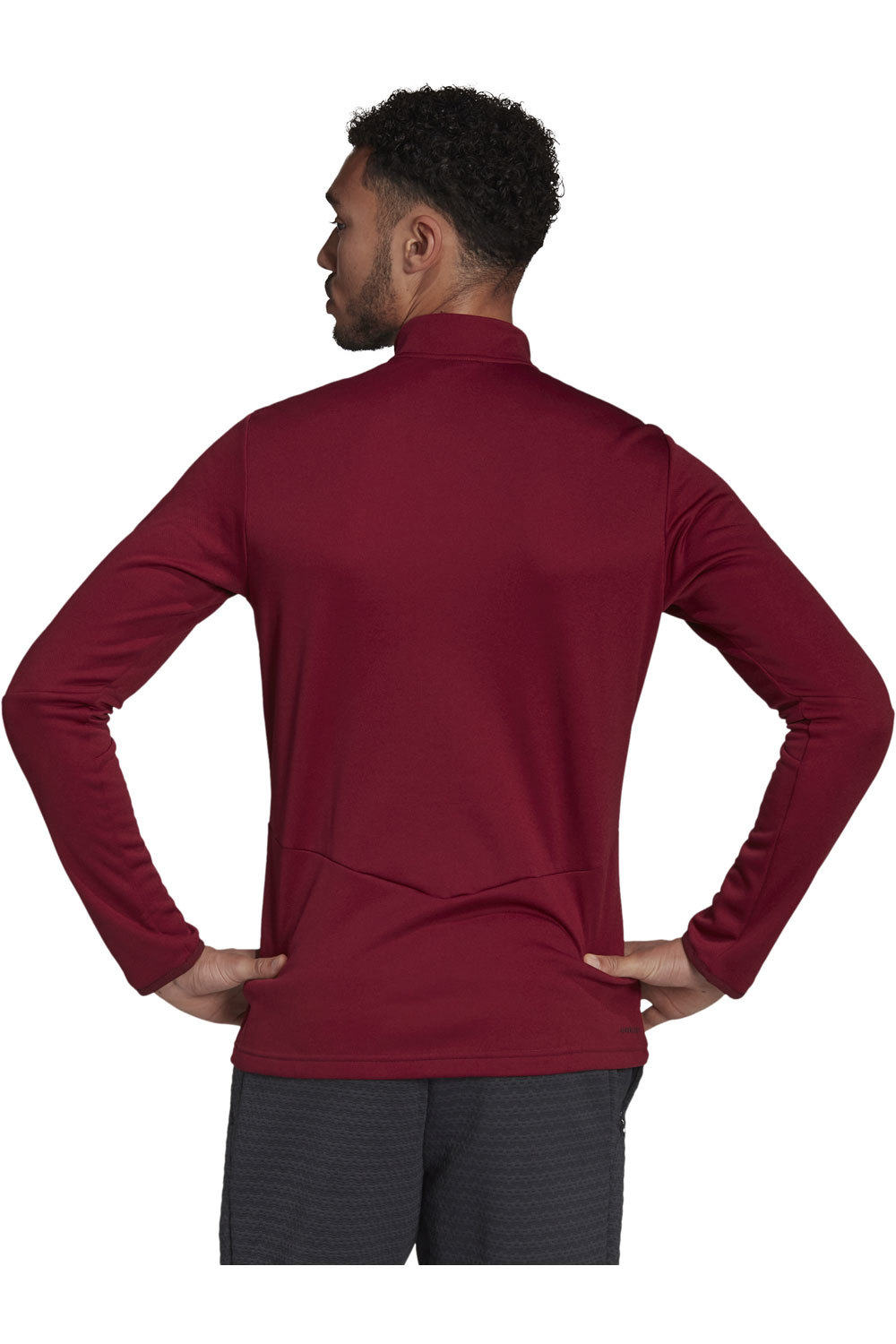 adidas camiseta fitness hombre Adidas 1/4-ZIP M RO vista trasera adidas camiseta fitness hombre Adidas 1/4-ZIP M RO vista trasera
