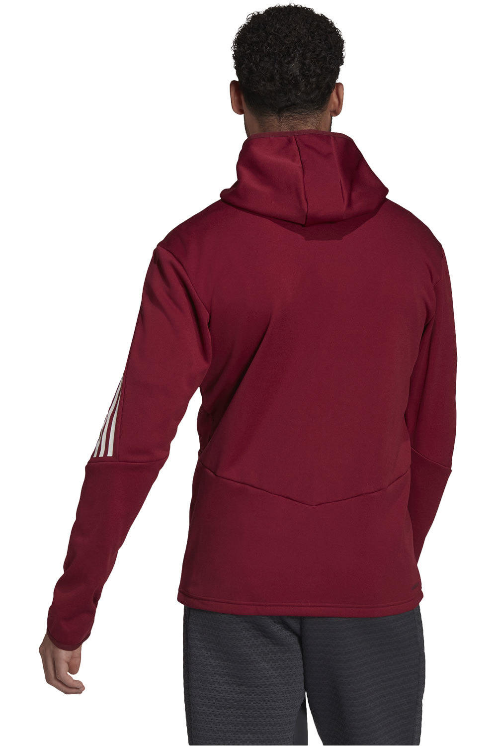 adidas sudaderas deportivas hombre Adidas FZ HOOD M RO vista trasera adidas sudaderas deportivas hombre Adidas FZ HOOD M RO vista trasera