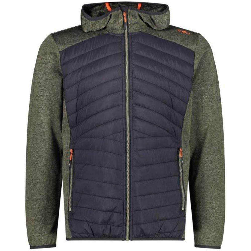 Cmp forro polar hombre Cmp MAN HYBRID JACKET FIX HOOD vista frontal Cmp forro polar hombre Cmp MAN HYBRID JACKET FIX HOOD vista frontal