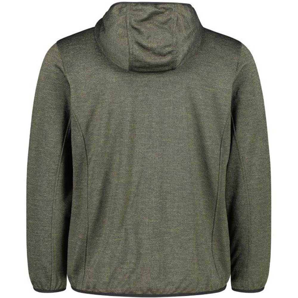 Cmp forro polar hombre Cmp MAN HYBRID JACKET FIX HOOD vista trasera Cmp forro polar hombre Cmp MAN HYBRID JACKET FIX HOOD vista trasera