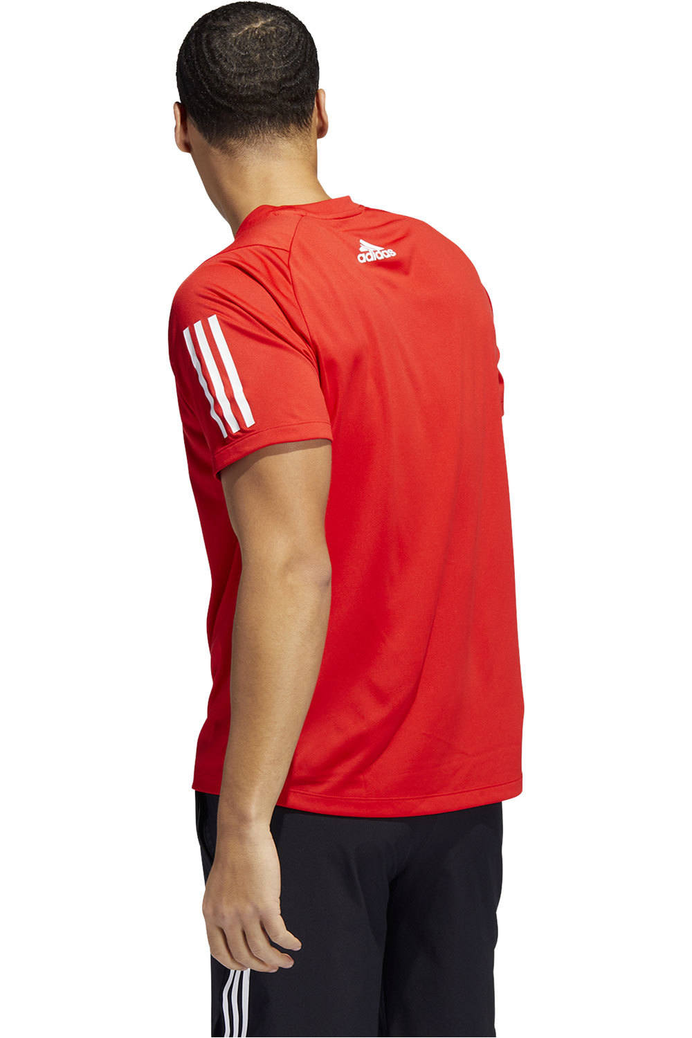 adidas camiseta fitness hombre Adidas FL 3 BAR TEE ROBL vista trasera adidas camiseta fitness hombre Adidas FL 3 BAR TEE ROBL vista trasera