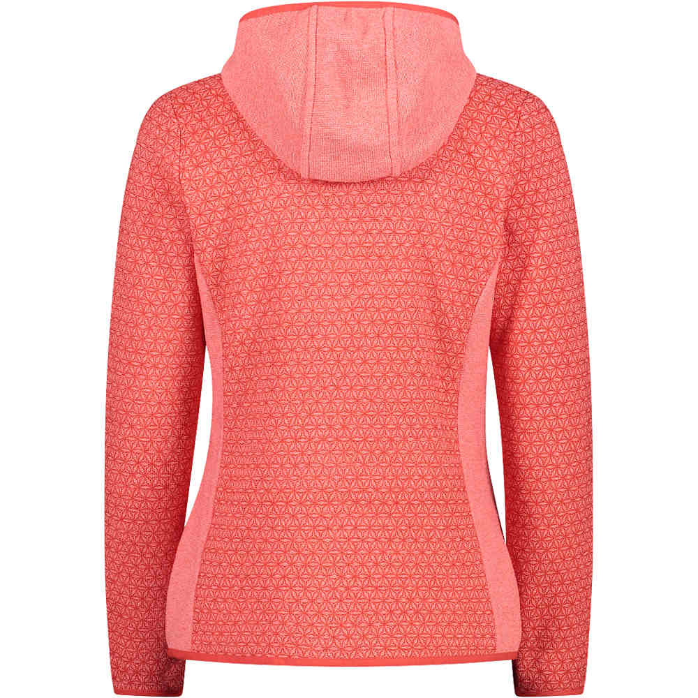 Cmp forro polar mujer WOMAN JACKET FIX HOOD vista trasera Cmp forro polar mujer WOMAN JACKET FIX HOOD vista trasera