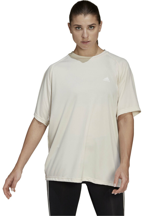 ADIDAS YOGA BOYFR TEE blanco
