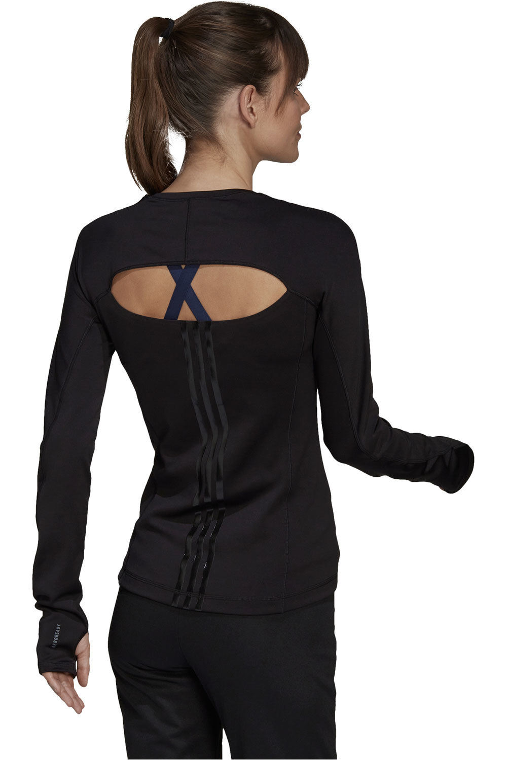 adidas camisetas fitness mujer Adidas KK LONGSLEEVE NE vista trasera adidas camisetas fitness mujer Adidas KK LONGSLEEVE NE vista trasera