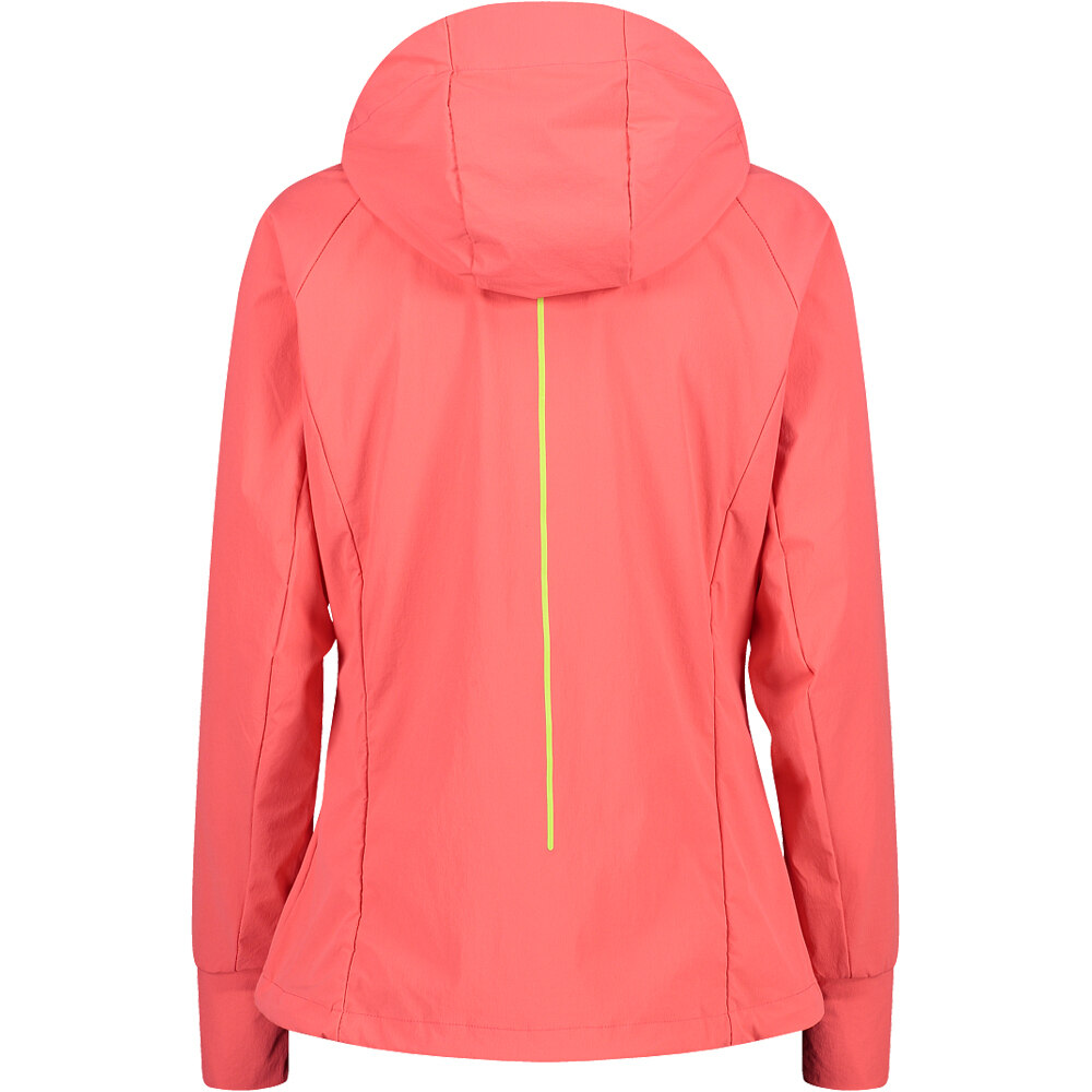 Cmp chaqueta softshell mujer WOMAN JACKET FIX HOOD vista trasera Cmp chaqueta softshell mujer WOMAN JACKET FIX HOOD vista trasera