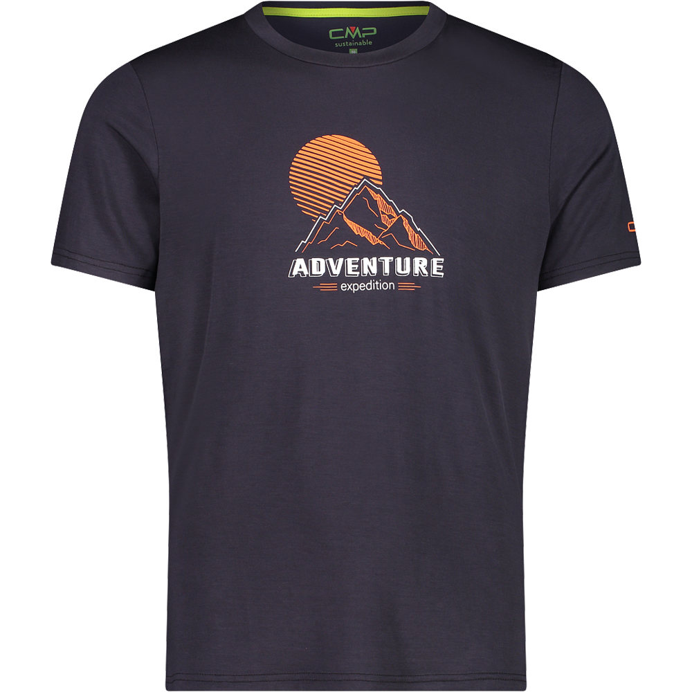 Cmp camiseta montaña manga corta hombre Cmp MAN T-SHIRT vista frontal Cmp camiseta montaña manga corta hombre Cmp MAN T-SHIRT vista frontal
