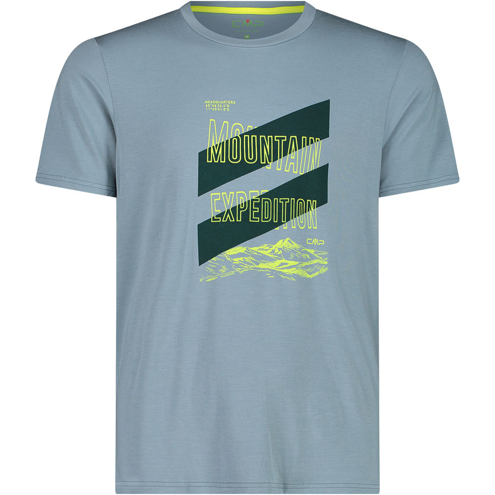 Cmp camiseta montaña manga corta hombre Cmp MAN T-SHIRT AZ vista frontal Cmp camiseta montaña manga corta hombre Cmp MAN T-SHIRT AZ vista frontal
