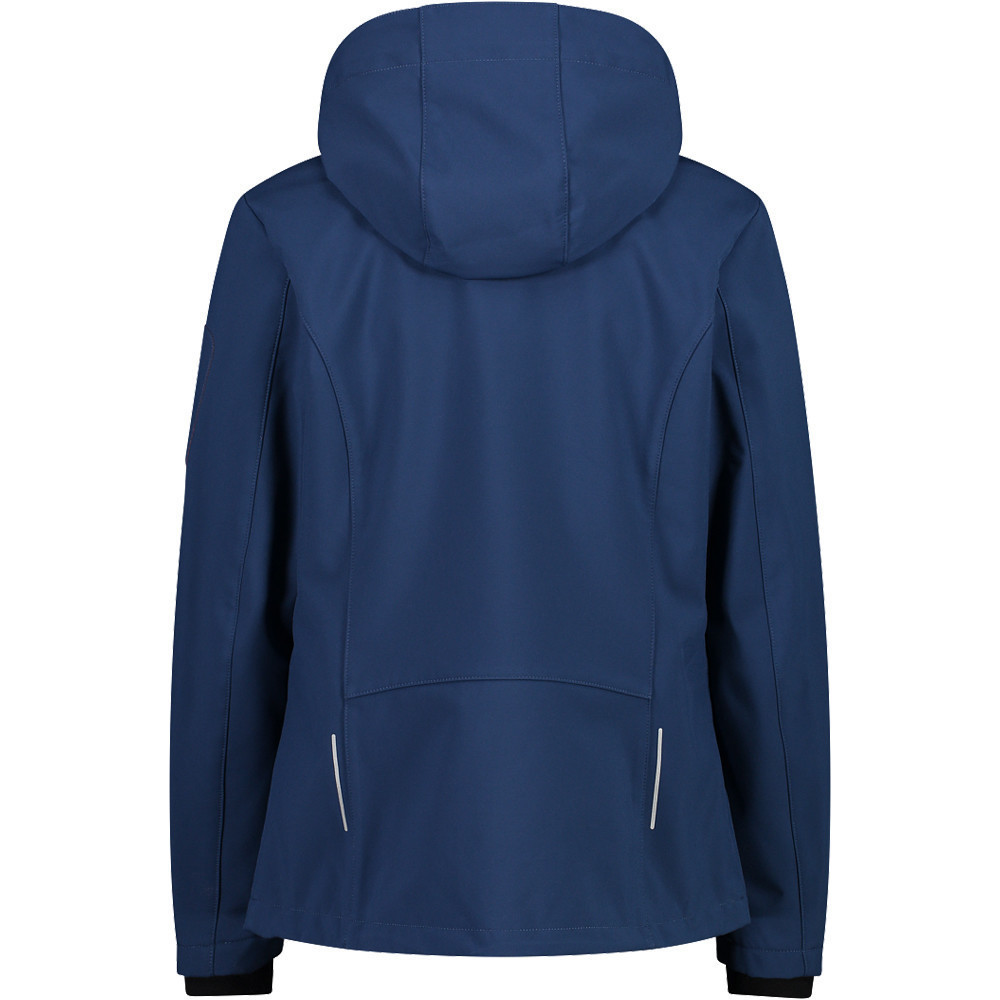 Cmp chaqueta softshell mujer Cmp WOMAN JACKET ZIP HOOD vista trasera Cmp chaqueta softshell mujer Cmp WOMAN JACKET ZIP HOOD vista trasera