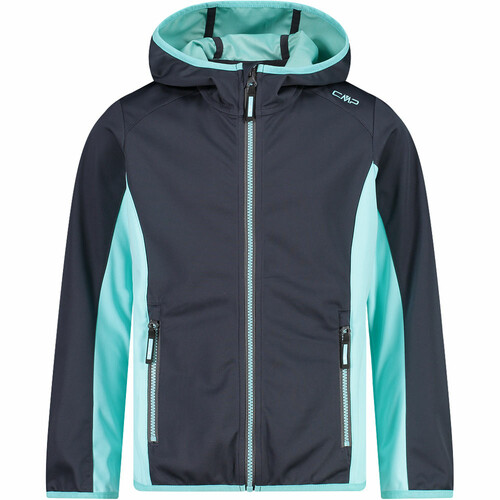 CMP KID G JACKET FIX HOOD gris