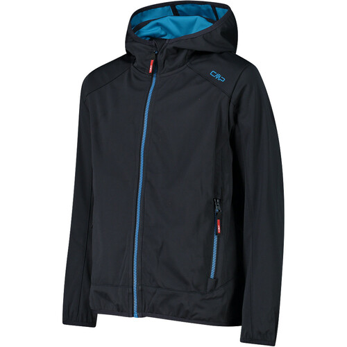 CMP KID JACKET FIX HOOD azul