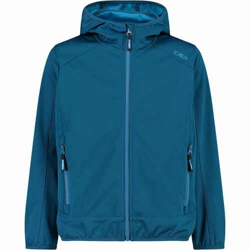 CMP KID JACKET FIX HOOD azul