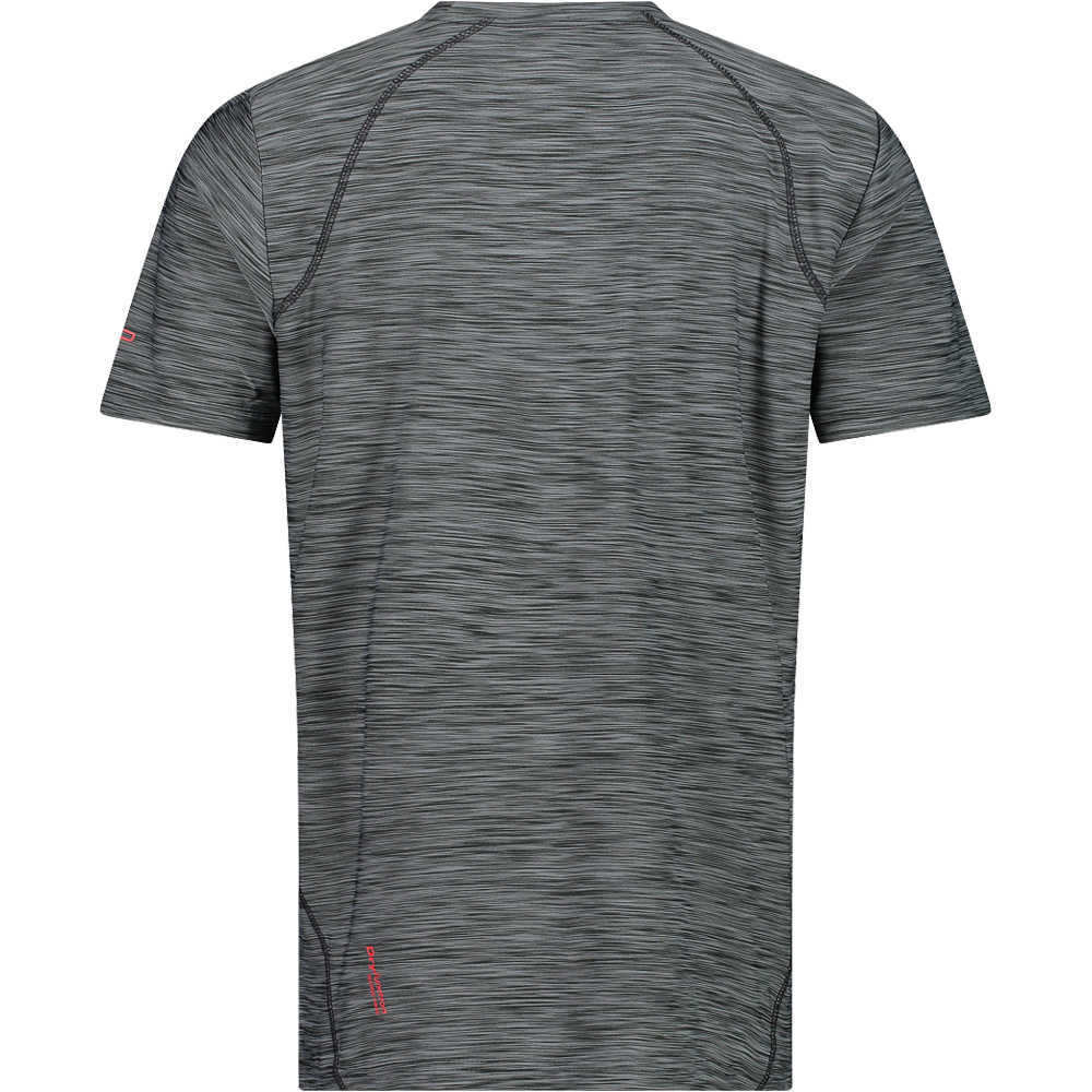 Cmp camiseta montaña manga corta hombre Cmp MAN T-SHIRT GR vista trasera Cmp camiseta montaña manga corta hombre Cmp MAN T-SHIRT GR vista trasera