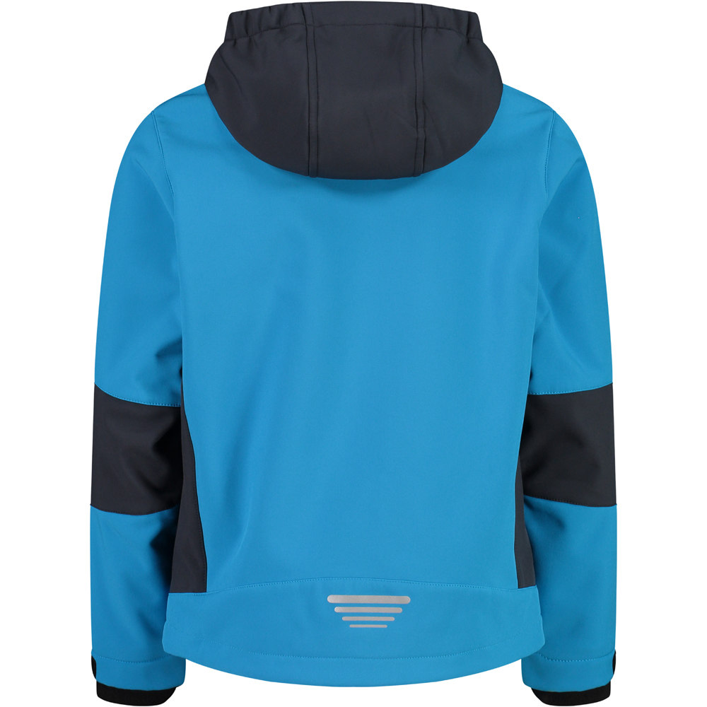 Cmp chaqueta softshell niño Cmp KID JACKET FIX HOOD vista trasera Cmp chaqueta softshell niño Cmp KID JACKET FIX HOOD vista trasera