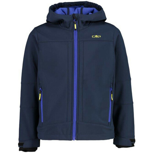 CMP KID JACKET FIX HOOD azul