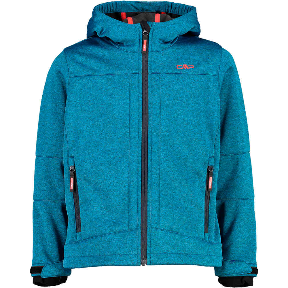 Cmp chaqueta softshell niño Cmp KID JACKET FIX HOOD vista frontal Cmp chaqueta softshell niño Cmp KID JACKET FIX HOOD vista frontal