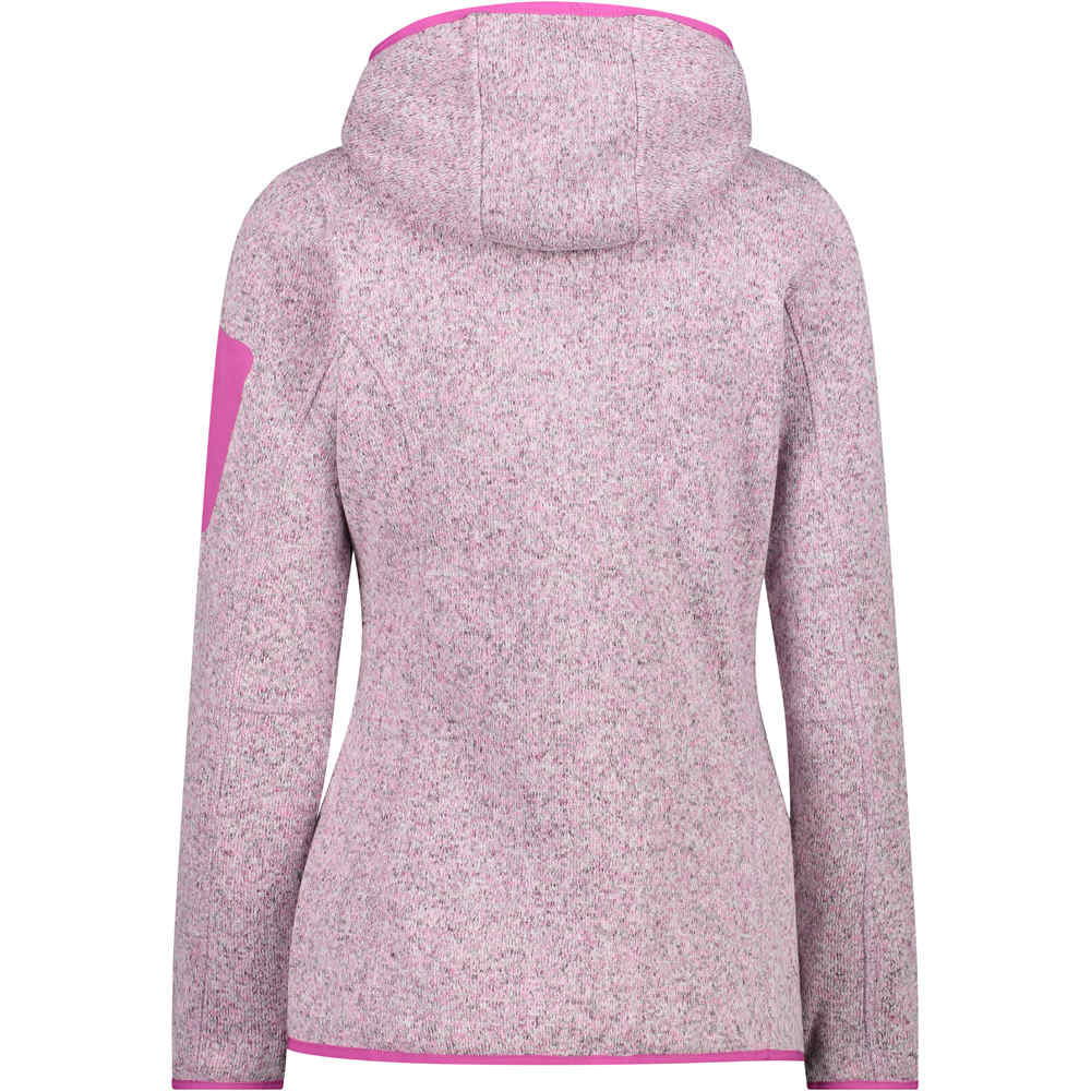 Cmp forro polar mujer Cmp WOMAN JACKET FIX HOOD MOAM vista trasera Cmp forro polar mujer Cmp WOMAN JACKET FIX HOOD MOAM vista trasera