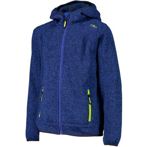 CMP KID JACKET FIX HOOD azul