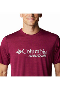 Columbia camisetas trail running manga corta hombre Columbia Trinity Trail Graphic Tee vista trasera Columbia camisetas trail running manga corta hombre Columbia Trinity Trail Graphic Tee vista trasera