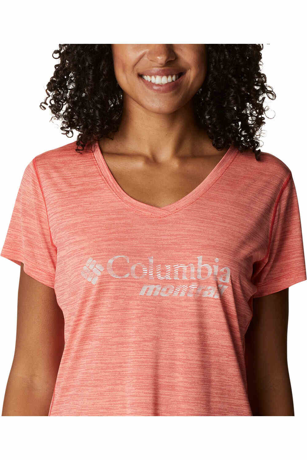 Columbia camiseta entrenamiento manga corta mujer Columbia W Trinity Trail II Graphic vista trasera Columbia camiseta entrenamiento manga corta mujer Columbia W Trinity Trail II Graphic vista trasera