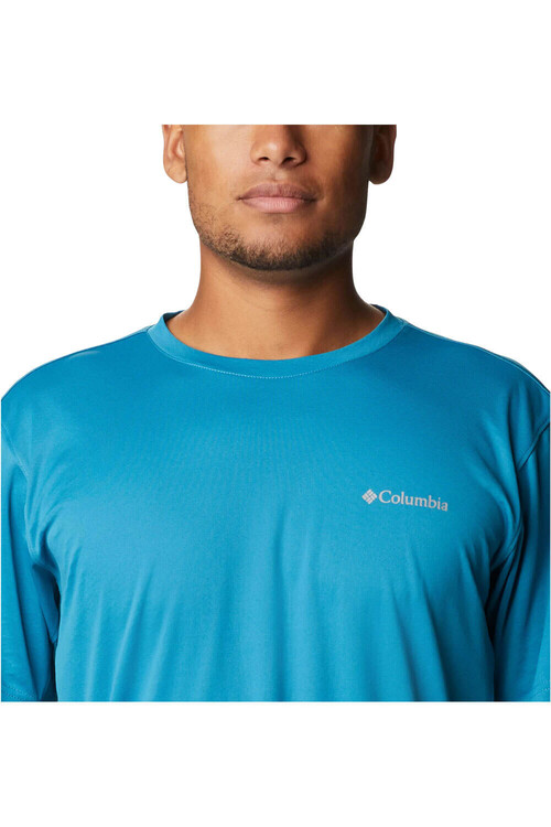 COLUMBIA M ZERO ICE CIRRO-COOL SS SHIRT azul