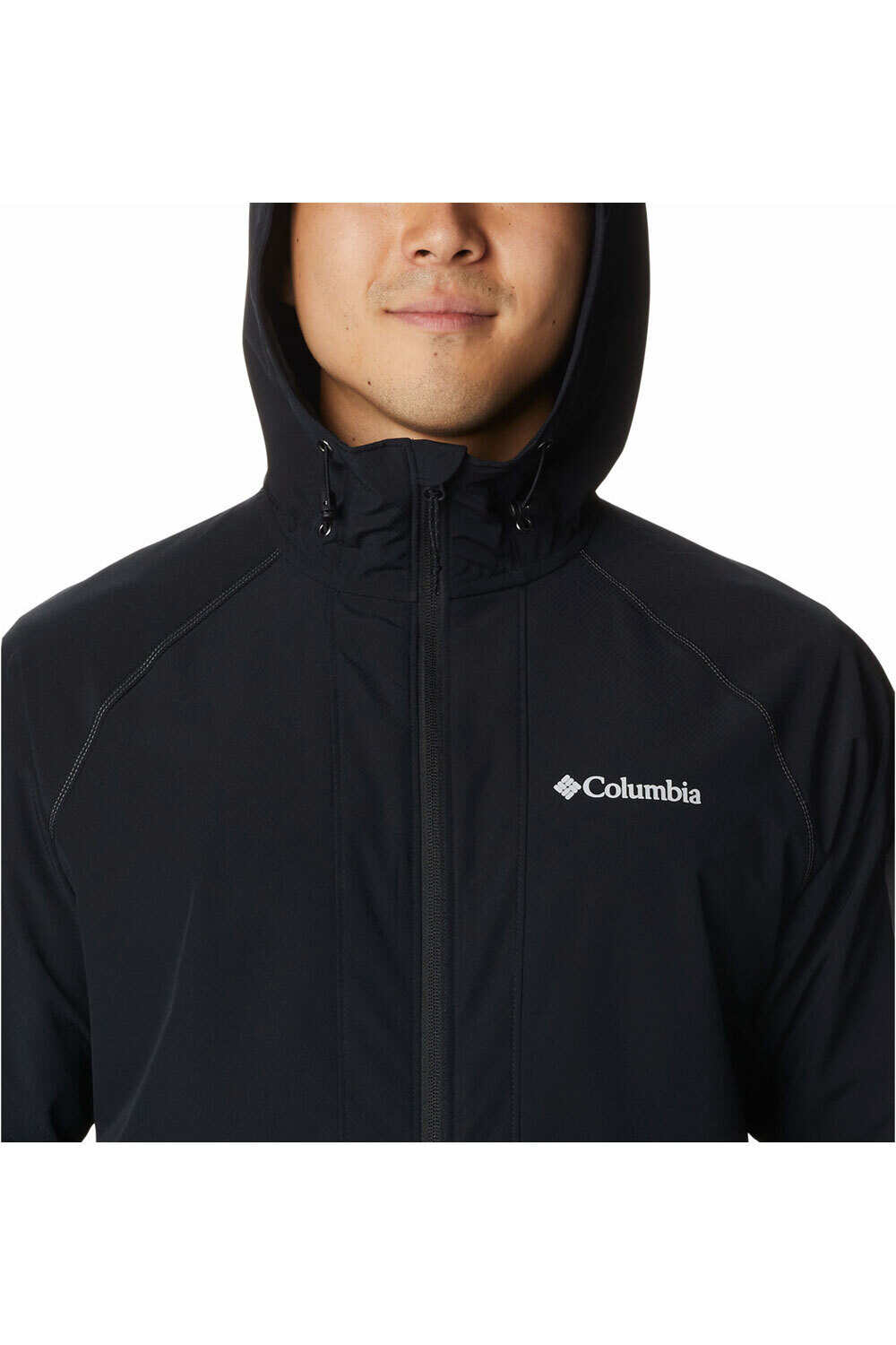 Columbia CHAQUETA TRAIL RUNNING HOMBRE Columbia Tall Heights Hooded Softshell vista trasera Columbia CHAQUETA TRAIL RUNNING HOMBRE Columbia Tall Heights Hooded Softshell vista trasera