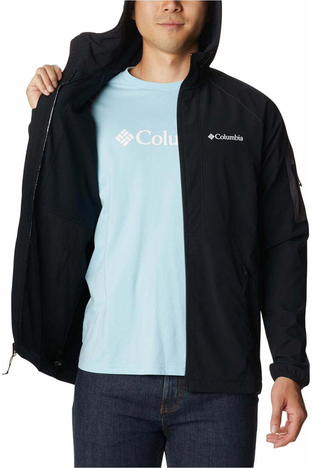 Columbia CHAQUETA TRAIL RUNNING HOMBRE Columbia Tall Heights Hooded Softshell vista detalle Columbia CHAQUETA TRAIL RUNNING HOMBRE Columbia Tall Heights Hooded Softshell vista detalle