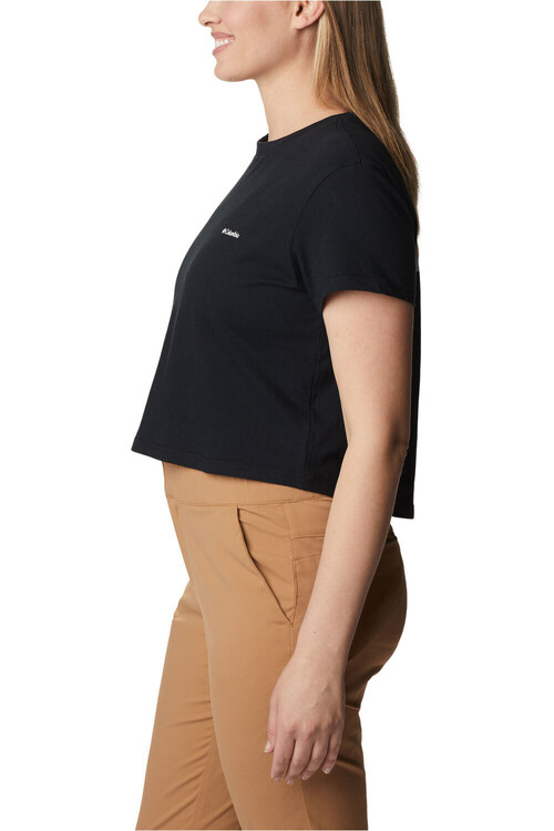 COLUMBIA NORTH CASCADES CROPPED TEE negro