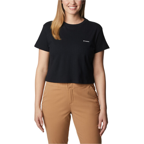 COLUMBIA NORTH CASCADES CROPPED TEE negro