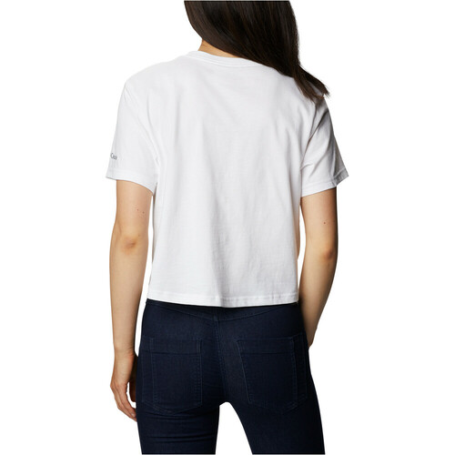 COLUMBIA NORTH CASCADES CROPPED TEE blanco