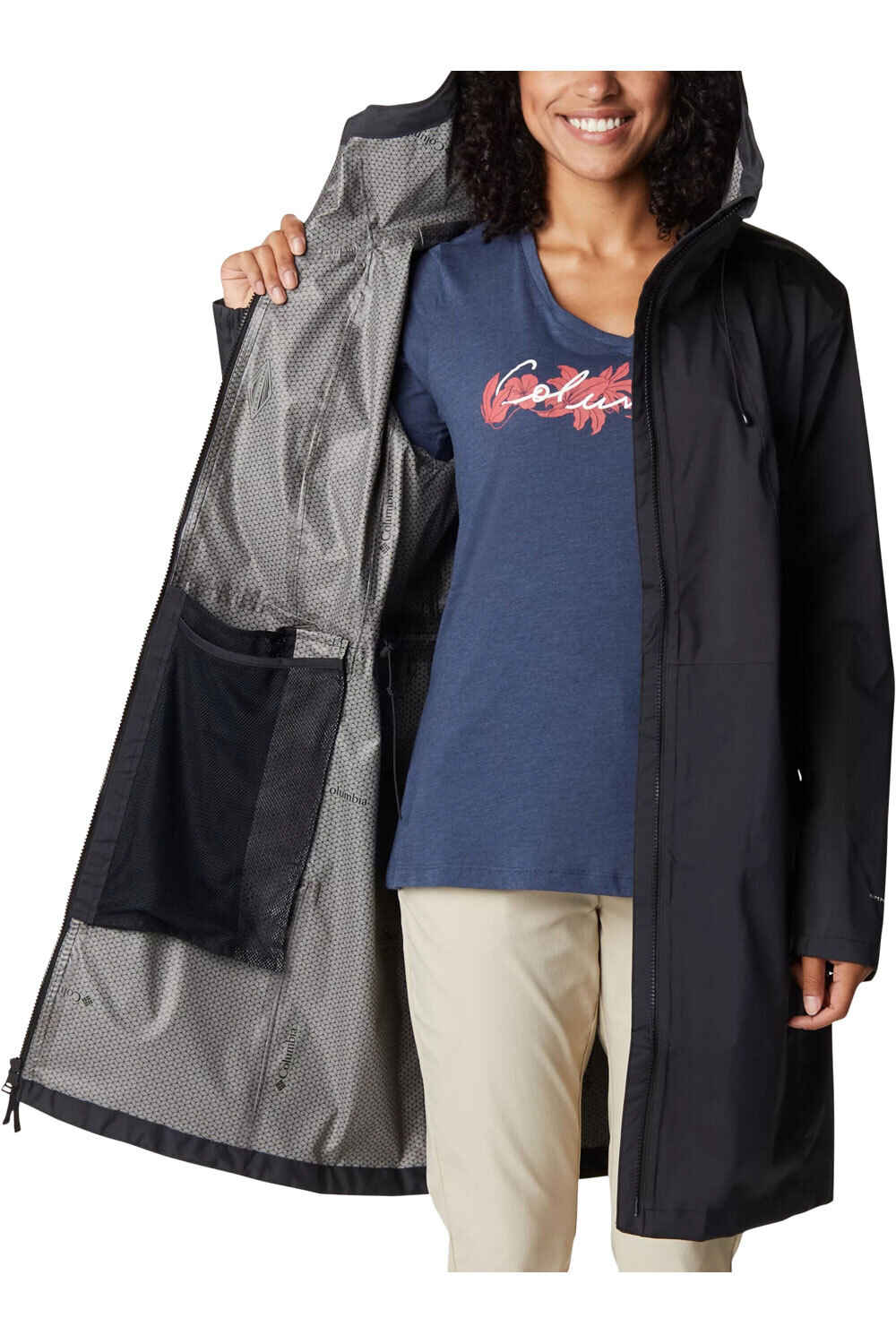 Columbia CHAQUETA TRAIL RUNNING MUJER Columbia Weekend Adventure Long Shell vista trasera Columbia CHAQUETA TRAIL RUNNING MUJER Columbia Weekend Adventure Long Shell vista trasera