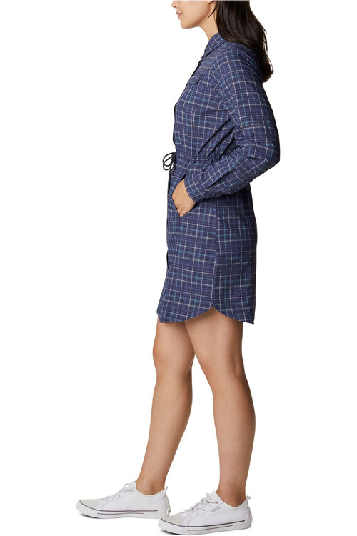 COLUMBIA SILVER RIDGE NOVELTY DRESS azul