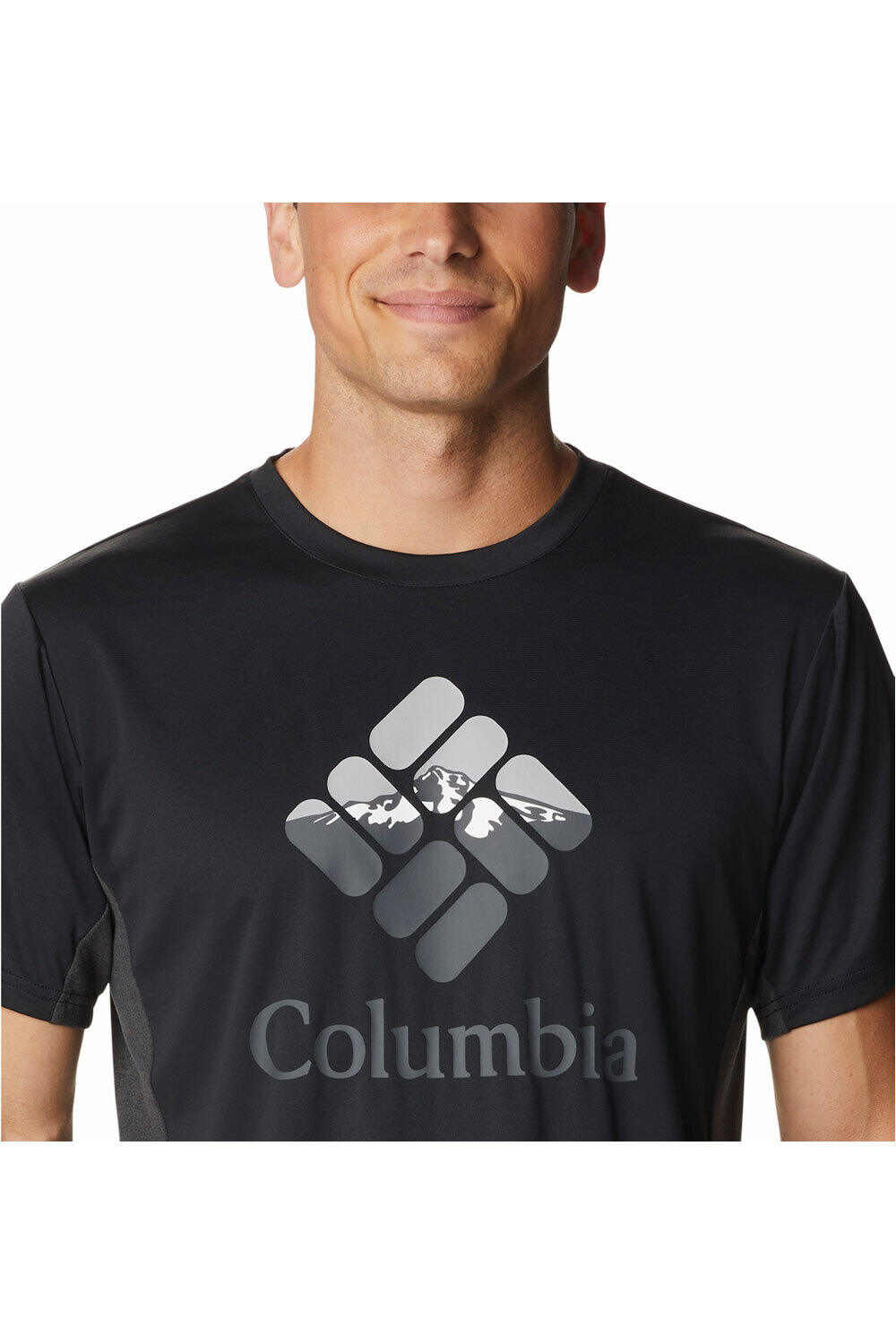 Columbia camisetas trail running manga corta hombre Columbia Zero Ice Cirro-Cool Graphic Tee vista trasera Columbia camisetas trail running manga corta hombre Columbia Zero Ice Cirro-Cool Graphic Tee vista trasera