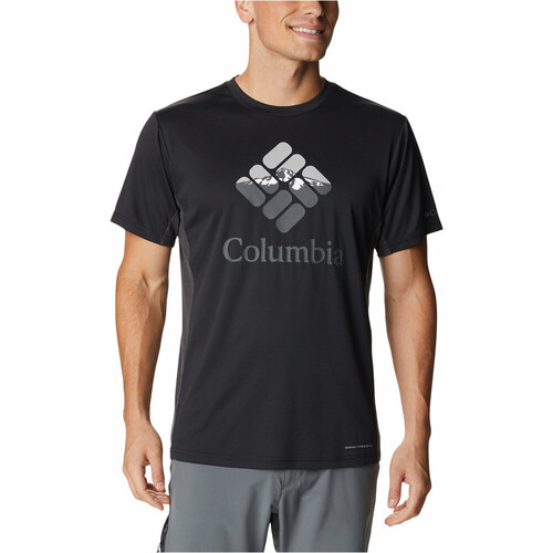 COLUMBIA ZERO ICE CIRRO-COOL GRAPHIC TEE negro