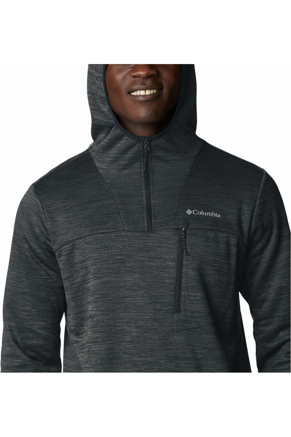 Columbia camisetas trail running manga larga hombre Columbia Maxtrail II 1/4 Zip Hoodie vista trasera Columbia camisetas trail running manga larga hombre Columbia Maxtrail II 1/4 Zip Hoodie vista trasera