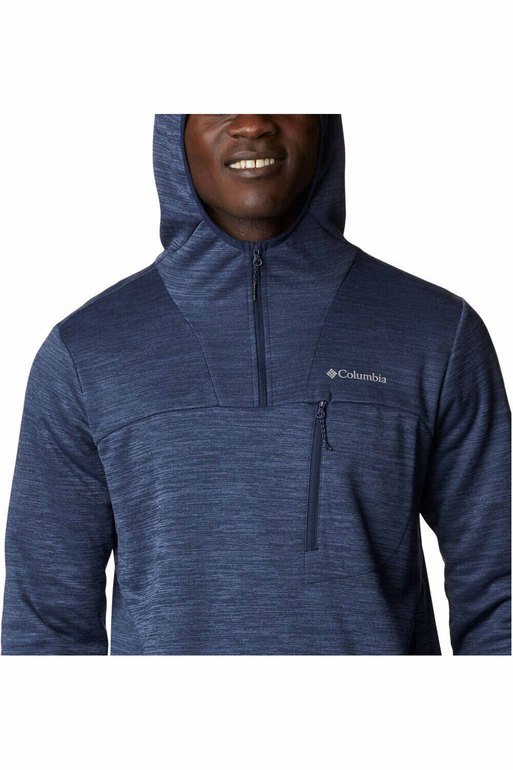 Columbia camisetas trail running manga larga hombre Columbia Maxtrail II 1/4 Zip Hoodie vista trasera Columbia camisetas trail running manga larga hombre Columbia Maxtrail II 1/4 Zip Hoodie vista trasera