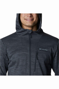 Columbia camisetas trail running manga larga hombre Columbia Maxtrail II Fleece Hooded Full Zip vista trasera Columbia camisetas trail running manga larga hombre Columbia Maxtrail II Fleece Hooded Full Zip vista trasera