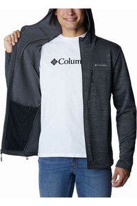 Columbia camisetas trail running manga larga hombre Columbia Maxtrail II Fleece Hooded Full Zip vista detalle Columbia camisetas trail running manga larga hombre Columbia Maxtrail II Fleece Hooded Full Zip vista detalle